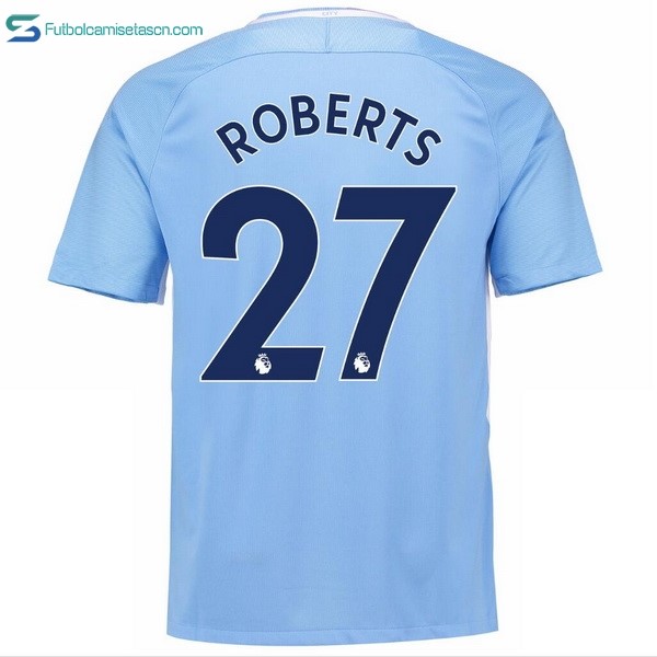 Camiseta Manchester City 1ª Roberts 2017/18